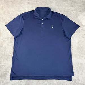 Polo Ralph Lauren Performance Short Sleeve Navy Blue Polo Shirt XXL